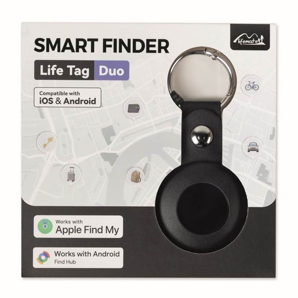 Obrázky: Čierny lokátor,PU puzdro Apple Find My/Google Find, Obrázok 9