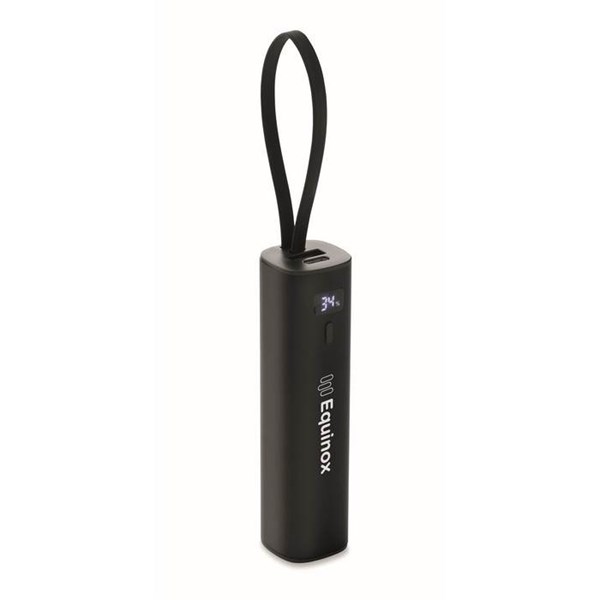 Obrázky: Čierna powerbanka 5000 mAh PD 20W, Obrázok 9