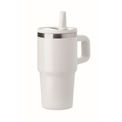 Obrázky: Biely termohrnček s dvojitou stenou 500 ml