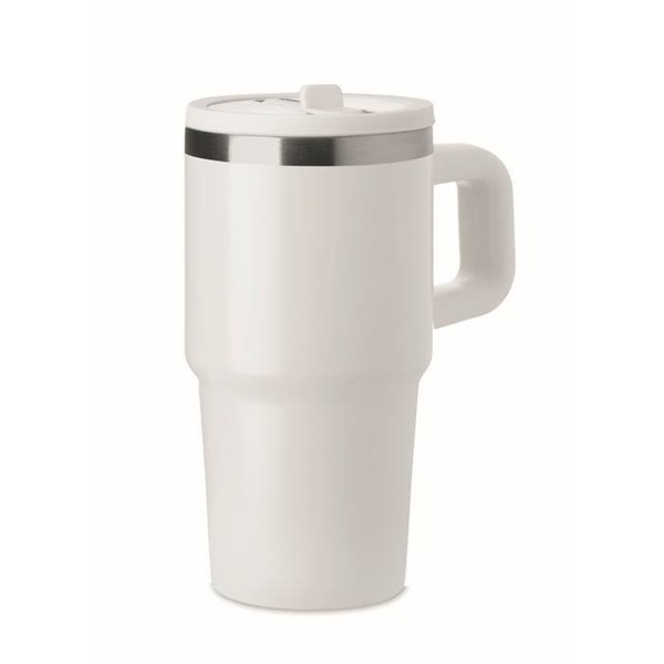 Obrázky: Biely termohrnček s dvojitou stenou 500 ml, Obrázok 2