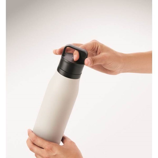Obrázky: Biela termoska s dvojitou stenou 500 ml, Obrázok 2