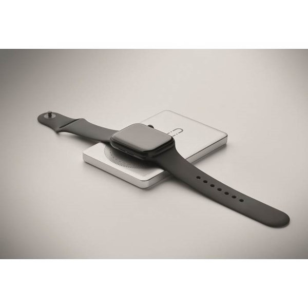 Obrázky: Matne strieborná magnetická powerbanka 5000mAh 15W, Obrázok 6
