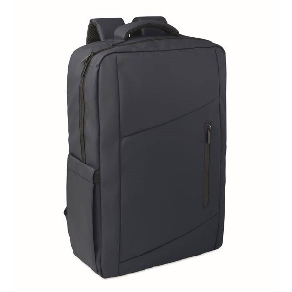 Obrázky: Modrý 15" PU RPET ruksak na notebook