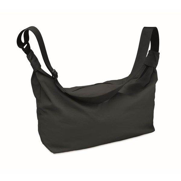 Obrázky: Čierna nylónová crossbody mestská taška