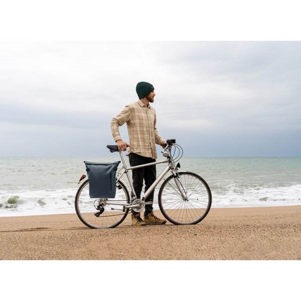 Obrázky: Modrý PU ruksak na bicykel na notebook 20L, Obrázok 16