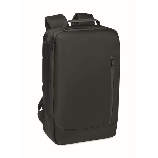 Obrázky: Čierny ruksak na notebook, polstrovaný chrbát, 15L