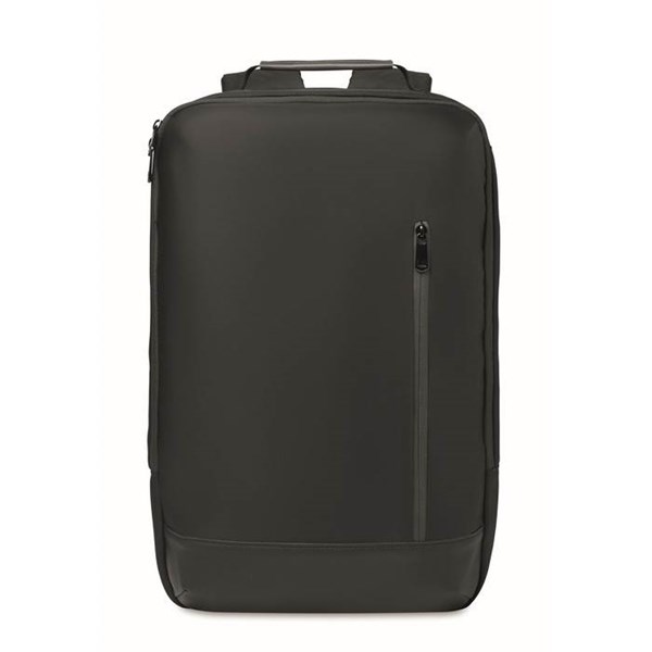 Obrázky: Čierny ruksak na notebook, polstrovaný chrbát, 15L, Obrázok 8
