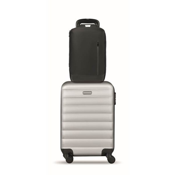 Obrázky: Čierny ruksak na notebook, polstrovaný chrbát, 15L, Obrázok 10