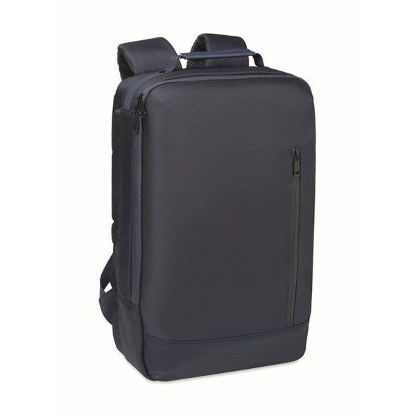 Obrázky: Modrý ruksak na notebook, polstrovaný chrbát, 15L