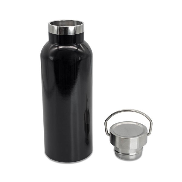 Obrázky: Dvojstenná kovová termoska 500 ml., čierna, Obrázok 3