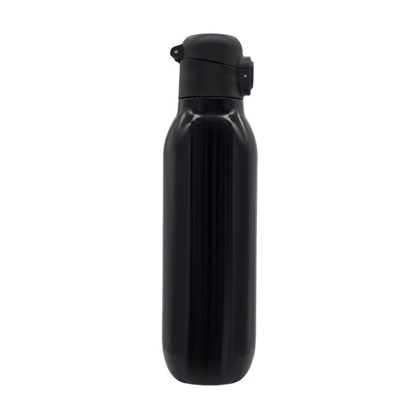 Obrázky: Dvojstenná vákuová kov. termoska 500 ml, čierna, Obrázok 2