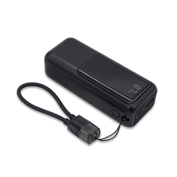 Obrázky: Powerbanka 10 000 mAh s rýchlonabíjaním, čierna, Obrázok 3