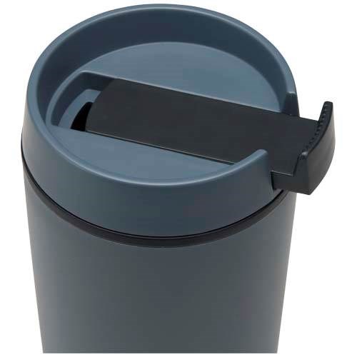 Obrázky: Plast.termohrnček 480ml,dvojitá stena,priehľ.modrá, Obrázok 3