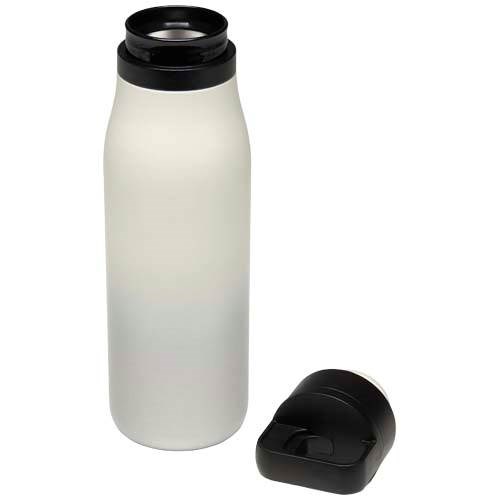 Obrázky: Nerez termofľaša 500ml s vak. izoláciou, biela, Obrázok 4