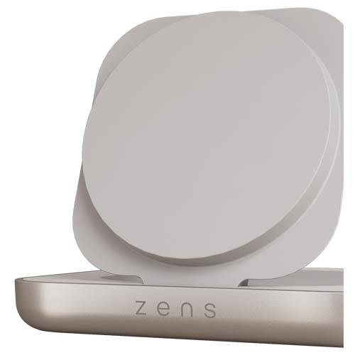 Obrázky: Zens 15W magnet. nabíjačka na stolík, biela, Obrázok 4