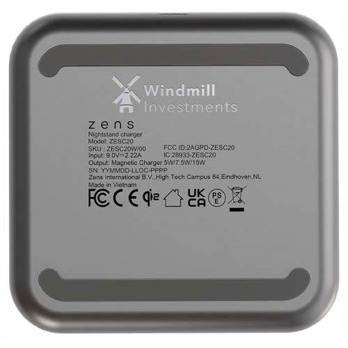 Obrázky: Zens 15W magnet. nabíjačka na stolík, čierna, Obrázok 3