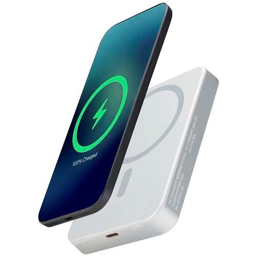 Obrázky: Magnet. powerbanka 10000mAh, rec.hliník, striebor.
