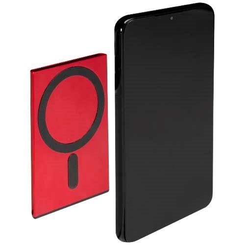 Obrázky: Magnet. držiak RFID kariet, hliník, červená, Obrázok 3