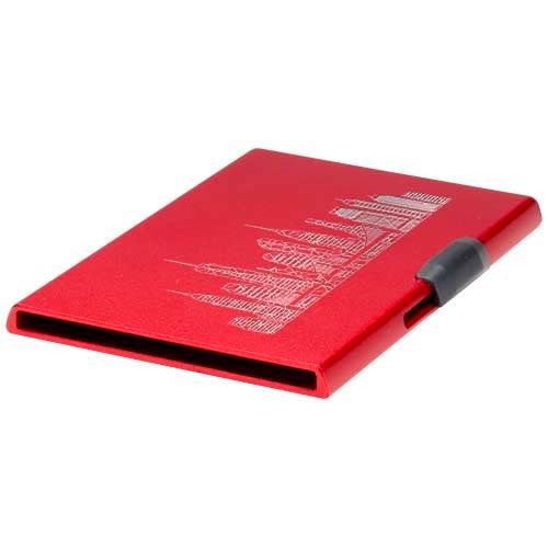 Obrázky: Magnet. držiak RFID kariet, hliník, červená, Obrázok 5