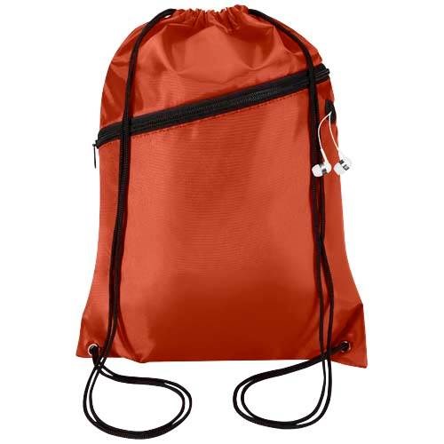 Obrázky: PES ruksak s vreckom na zips, 5l, tehlovo červený, Obrázok 3