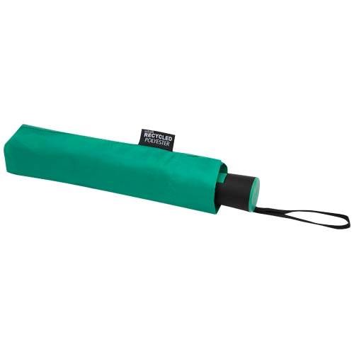 Obrázky: Automat. skladací dáždnik pr.93 cm RPET, zelený, Obrázok 4