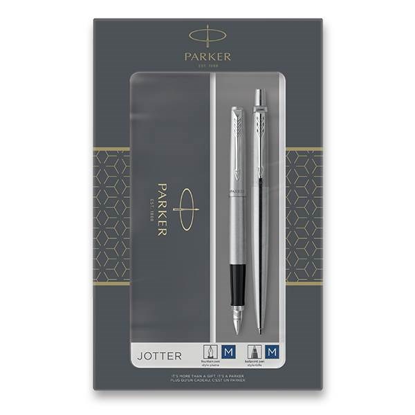 Obrázky: Sada pl. a gul. pera PARKER JOTTER Stainless Steel CT, Obrázok 2