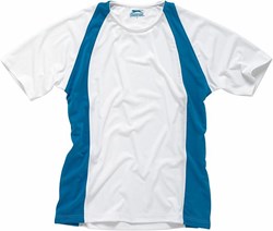 Obrázky: Slazenger,COOL FIT , tričko, biela/modrá,XL
