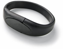 Zobrazit detaily pro USB kľúč, náramok, 4 GB, čierna Obrázky: USB kľúč, náramok, 4 GB, čierna