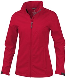 Obrázky: Červená dámska softshellová bunda Maxson ELEVATE S