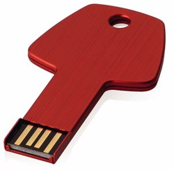 Obrázky: Hliníkový USB flash disk 8GB - červený kľúč