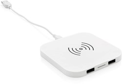 Zobrazit detaily pro Biela bezdrôtová 5W USB nabíjacia podložka Obrázky: Biela bezdrôtová 5W USB nabíjacia podložka