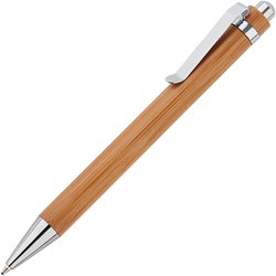 Obrázky: Bambusové pero s kovovým hrotom a klipom