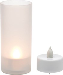 Zobrazit detaily pro Plastový svietnik 9,7 cm s LED svetlom Obrázky: Plastový svietnik 9,7 cm s LED svetlom
