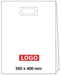 Zobrazit detaily pro Taška LDPE vystužený priehmat 30*40cm s potlač.1/0 Obrázky: Taška LDPE vystužený priehmat 30*40cm s potlač.1/0