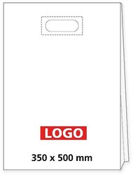 Zobrazit detaily pro Taška LDPE vystužený priehmat 35*50cm s potlač.1/0 Obrázky: Taška LDPE vystužený priehmat 35*50cm s potlač.1/0