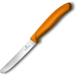 Zobrazit detaily pro Oranžový nôž na rajčiny VICTORINOX, vlnková čepeľ Obrázky: Oranžový nôž na rajčiny VICTORINOX, vlnková čepeľ