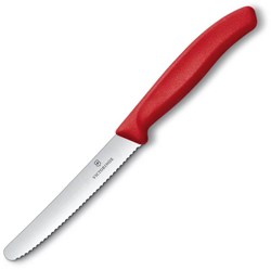 Zobrazit detaily pro Červený nôž na rajčiny VICTORINOX, vlnková čepeľ Obrázky: Červený nôž na rajčiny VICTORINOX, vlnková čepeľ