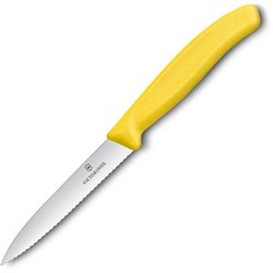 Zobrazit detaily pro Žltý nôž na zeleninu VICTORINOX, vlnkové ostrie Obrázky: Žltý nôž na zeleninu VICTORINOX, vlnkové ostrie
