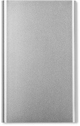 Zobrazit detaily pro Strieborná plochá hliníková power banka 4000 mAh Obrázky: Strieborná plochá hliníková power banka 4000 mAh
