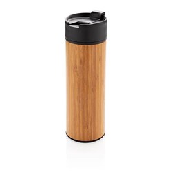 Zobrazit detaily pro Bambusový termohrnček Bogota,čierne doplnky 450 ml Obrázky: Bambusový termohrnček Bogota,čierne doplnky 450 ml