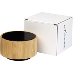 Zobrazit detaily pro Bambusový Bluetooth reproduktor, čierny Obrázky: Bambusový Bluetooth reproduktor, čierny