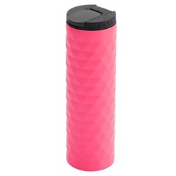 Zobrazit detaily pro Ružový termohrnček 450 ml so zamatovým povrchom Obrázky: Ružový termohrnček 450 ml so zamatovým povrchom