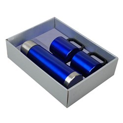 Zobrazit detaily pro Modrá sada termosky 480 ml a 2 termohrnčekov 180ml Obrázky: Modrá sada termosky 480 ml a 2 termohrnčekov 180ml