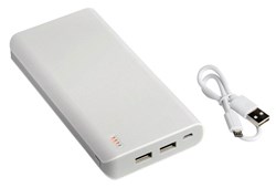 Zobrazit detaily pro Biela veľkokapacitná powerbanka 20 000 mAh Obrázky: Biela veľkokapacitná powerbanka 20 000 mAh