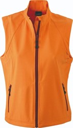 Obrázky: Oranžová softshellová vesta J&N 270, dámska S