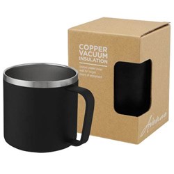 Zobrazit detaily pro Čierny medený termohrnček 350 ml, vákuová izolácia Obrázky: Čierny medený termohrnček 350 ml, vákuová izolácia