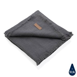 Zobrazit detaily pro Šedá tkaná deka Ukiyo 130 x 150cm, Polylana® AWARE Obrázky: Šedá tkaná deka Ukiyo 130 x 150cm, Polylana® AWARE