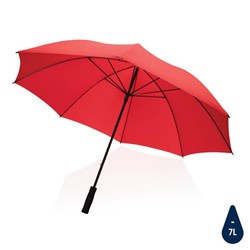 Obrázky: Červený voči vetru odolný dáždnik Impact