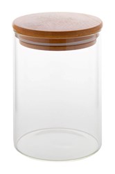 Zobrazit detaily pro Dóza z borosilikátového skla 550 ml, bambus viečko Obrázky: Dóza z borosilikátového skla 550 ml, bambus viečko