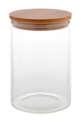Zobrazit detaily pro Dóza z borosilikátového skla 1000 ml,bambus viečko Obrázky: Dóza z borosilikátového skla 1000 ml,bambus viečko